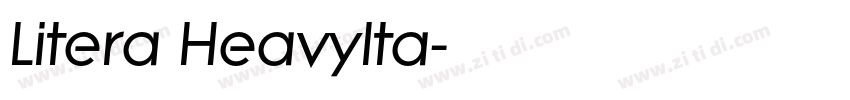 Litera HeavyIta字体转换